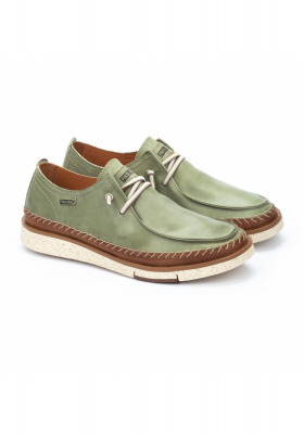 PIKOLINOS San Juan 4274C1, Borjúbőr Félcipő Mint Green