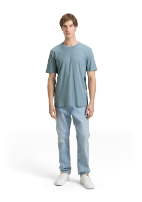 TOM TAILOR DENIM 0791, Világoskék Rövid Ujjú Póló