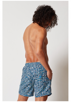 SKINY Every Summer 614, Kék Virrágos mintás Szörfnadrág