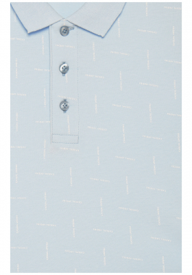 CASUAL FRIDAY Tristan Logo Polo 3825, Kék Rövid Ujjú Ingpóló