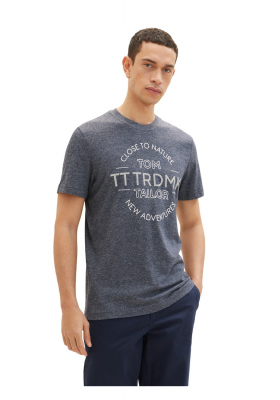 TOM TAILOR 5635, Tengerkék Rövid Ujjú Póló