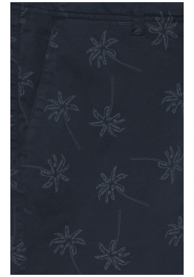 BLEND Palm Trees 2192, Kék Chino Rövidnadrág