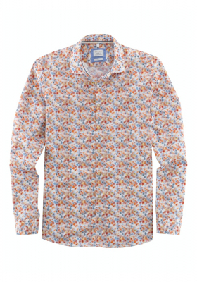 OLYMP Level Five Smart Casual 3204, Piros Hosszú Ujjú Ing, Body fit, Kent