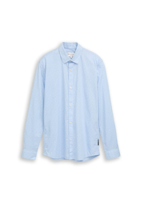 TOM TAILOR DENIM 2281, Világoskék Hosszú Ing