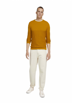 TOM TAILOR Modern 6492, Barna Kötött Pulóver