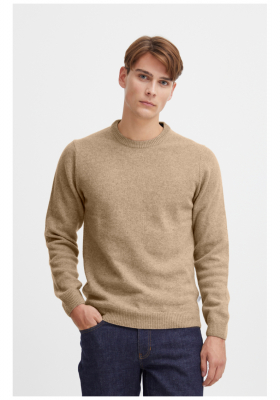 CASUAL FRIDAY Karl 3970, Drapp Kötött Gyapjú Pulóver NOOS 