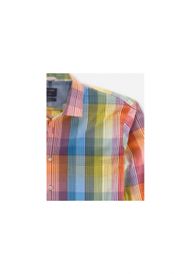 OLYMP Casual 4008, Piros Hosszú Ujjú Ing, Modern fit, Kent