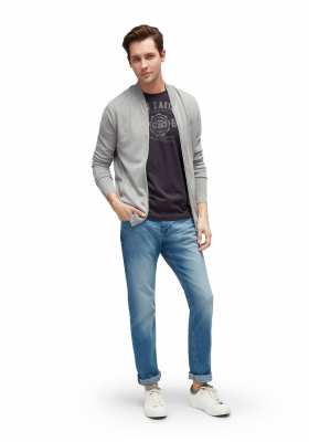 TOM TAILOR Basic 3549, Sötétkék Rövid Ujjú Póló