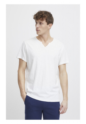 BLEND 7013, Fehér Rövid Ujjú Póló Gombos NOOS