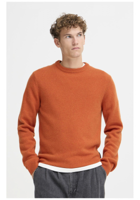 CASUAL FRIDAY Karl 3970, Narancs Kötött Gyapjú Pulóver NOOS