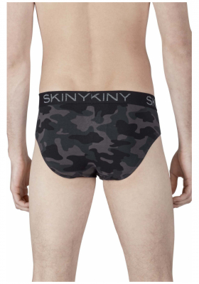 SKINY Cotton Multipack 6767, Terepmintás Alsónadrág, Dupla Csomag NOS