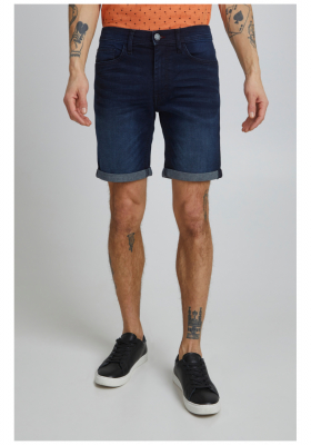 BLEND Twister Fit 3326, Sötétkék Farmer Rövidnadrág
