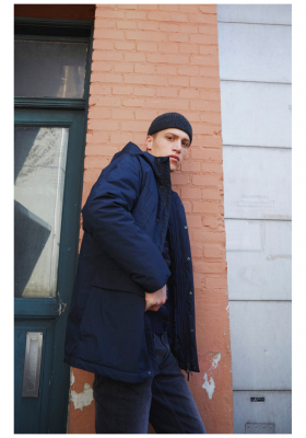 CASUAL FRIDAY Oconell 3946, Kék Bélelt Dzseki