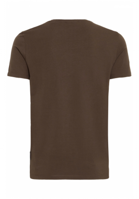 CASUAL FRIDAY David 3063, Sötétbarna Rövid Ujjú Póló