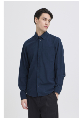 ASUAL FRIDAY Aaberg 6151, Sötétkék Hosszú Ujjú Ing