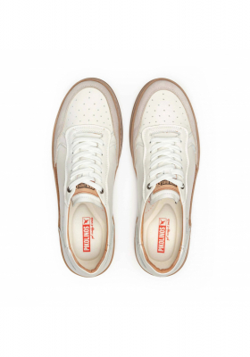 PIKOLINOS Xativa M1K-6383C1, Törtfehér Borjúbőr Sneaker Félcipő