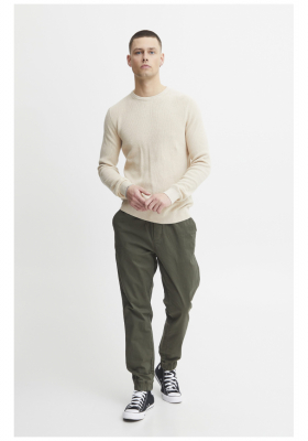 BLEND Codford 4336, Törtfehér Kötött Pulóver