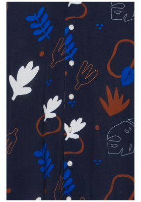 BLEND 5167, Kék Rövid Ujjú Ing, Regular fit