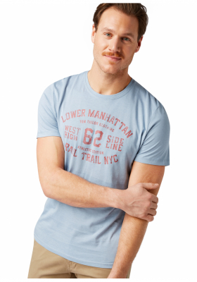 TOM TAILOR Manhattan 9891, Kék Rövid Ujjú Póló