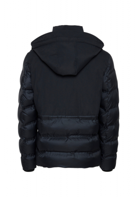 BLEND 4750, Kék Kapucnis Bélelt Dzseki