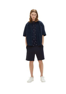 TOM TAILOR 6453, Sötétkék Rövid Ujjú Póló