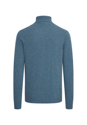 CASUAL FRIDAY Karl 3971, Acélkék Kötött Gyapjú Garbo Pulóver, NOOS