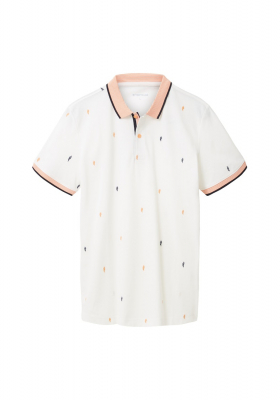 TOM TAILOR 6439, Törtfehér Rövid Ujjú Ingpóló