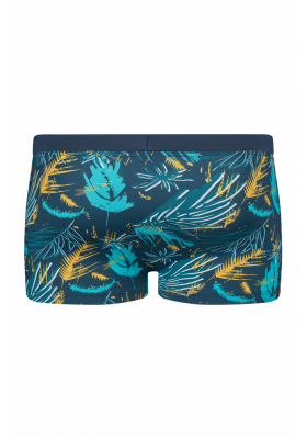 SKINY Summer Island 0060, Kék Levelek  Boxer Úszónadrág