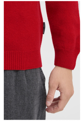 CASUAL FRIDAY Karl 3970, Piros Kötött Gyapjú Polóver NOOS
