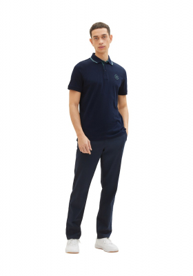 TOM TAILOR 5620, Sötétkék Rövid Ujjú Ingpóló