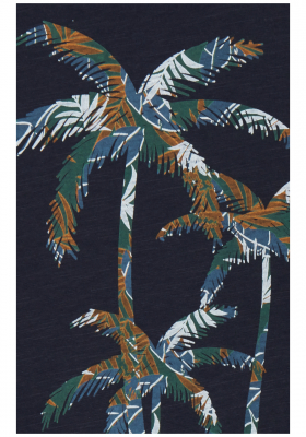 BLEND Palm 7885, Kék Rövid Ujjú Póló