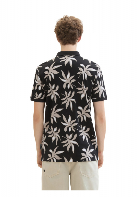 TOM TAILOR DENIM 2300, Levélmintás Ingpóló