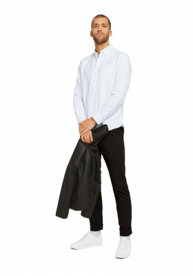 TOM TAILOR Oxford 3874, Fehér Hosszú Ujjú Ing