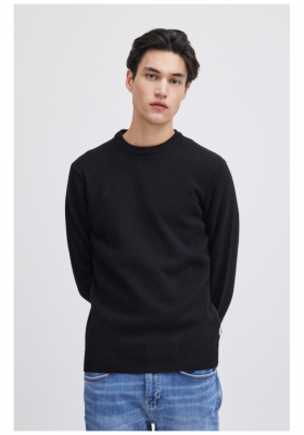 CASUAL FRIDAY Karl 3970, Fekete Kötött Gyapjú Pulóver, NOOS