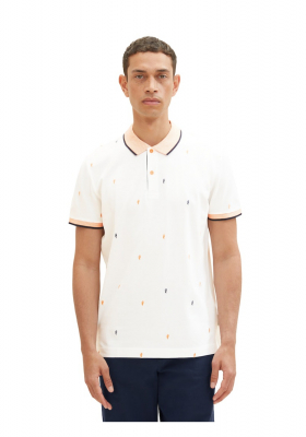 TOM TAILOR 6439, Törtfehér Rövid Ujjú Ingpóló