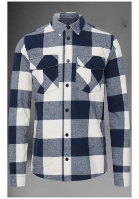 BLEND Check 3130, Kék Ingkabát