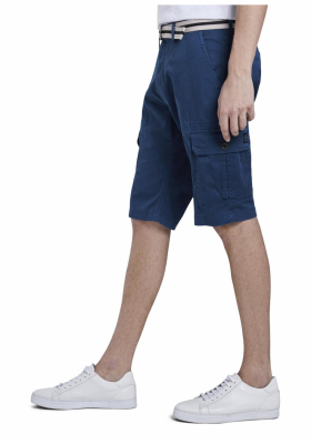 TOM TAILOR Printed Cargo 6281, Kék Cargo Rövidnadrág