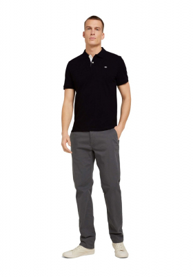 TOM TAILOR 7713, Fekete Rövid Ujjú Ingpóló