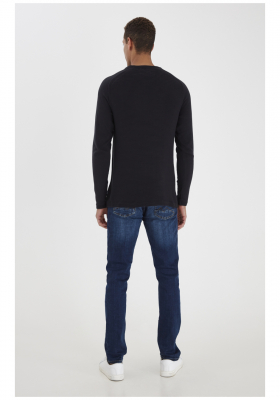 BLEND Norun 1160, Kék Kötött Pulóver