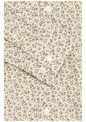 CASUAL FRIDAY Levin 6165, Barna Virágmintás Hosszú Ujjú Ing