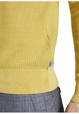 TOM TAILOR Structured 7181, Sárga Kötött Pulóver