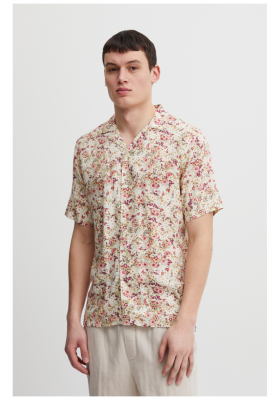 CASUAL FRIDAY Anton 4658, Bézs Rövid Ujjú Ing