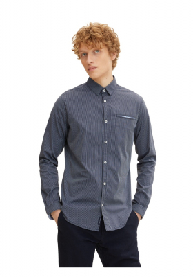 TOM TAILOR 2344, Kék Hosszú Ujjú Ing