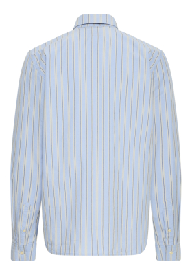 BLEND Sun 0485, Világoskék Csíkos Hosszú Ujjú Ing