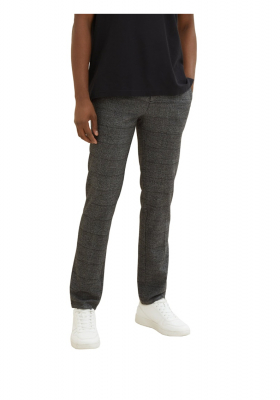 TOM TAILOR 8997, Szürke-Fekete Kockás Chinonadrág