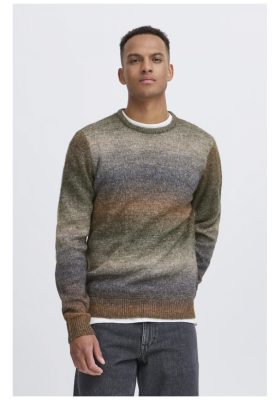 BLEND Dannie 8569, Barna Kötött Pulóver