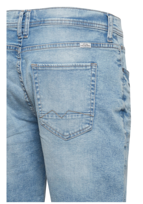 BLEND Twister 3326, Fehérített Kék Farmer Rövidnadrág