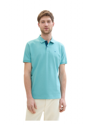 TOM TAILOR 1006, Vizkék Rövid Ujjú Ingpóló