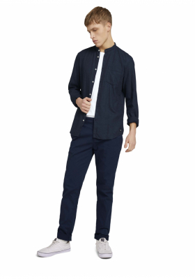 TOM TAILOR DENIM Twill 3623, Kék Chinonadrág