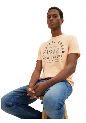 TOM TAILOR 5549, Naracssárga Rövid Ujjú Póló